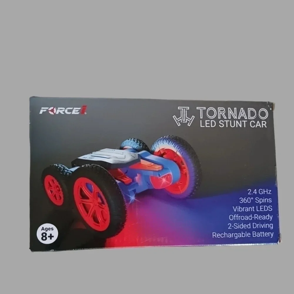 Force1 tornado red led double sided rc car blue/ red color